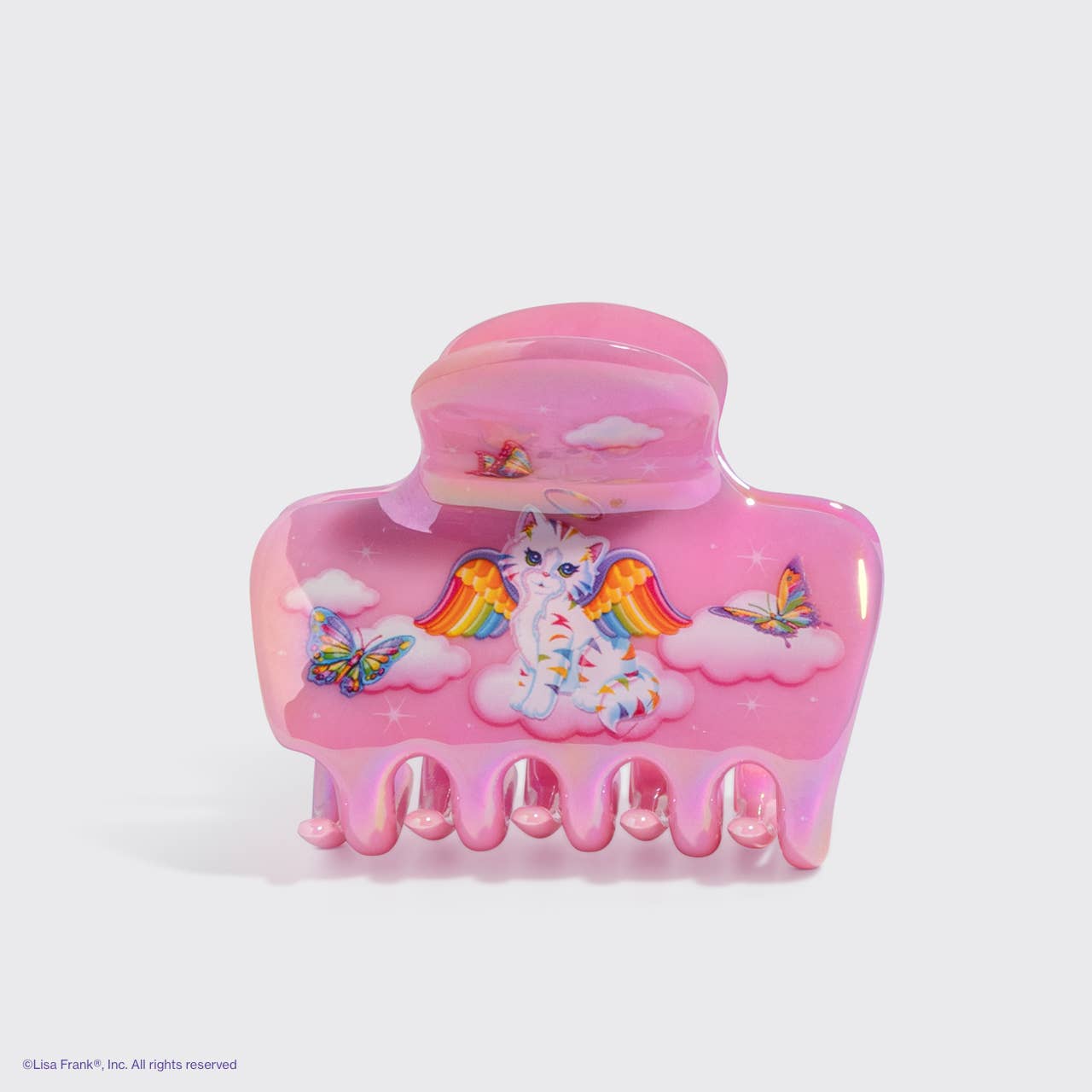 Lisa Frank x Kitsch Cloud Clip – Angel Kitty Hair Claw Clip