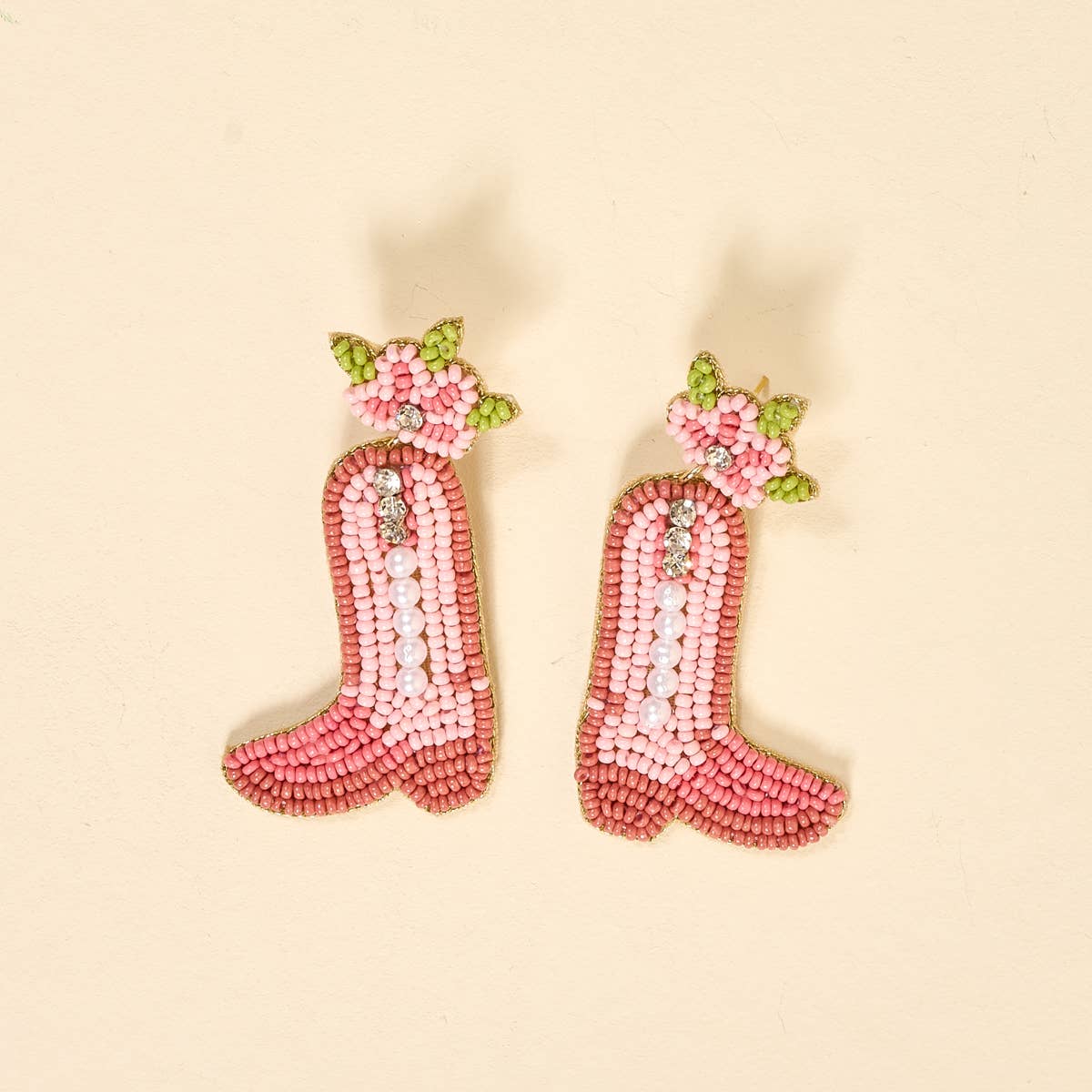 Beaded Earrings–Cowgirl Boot