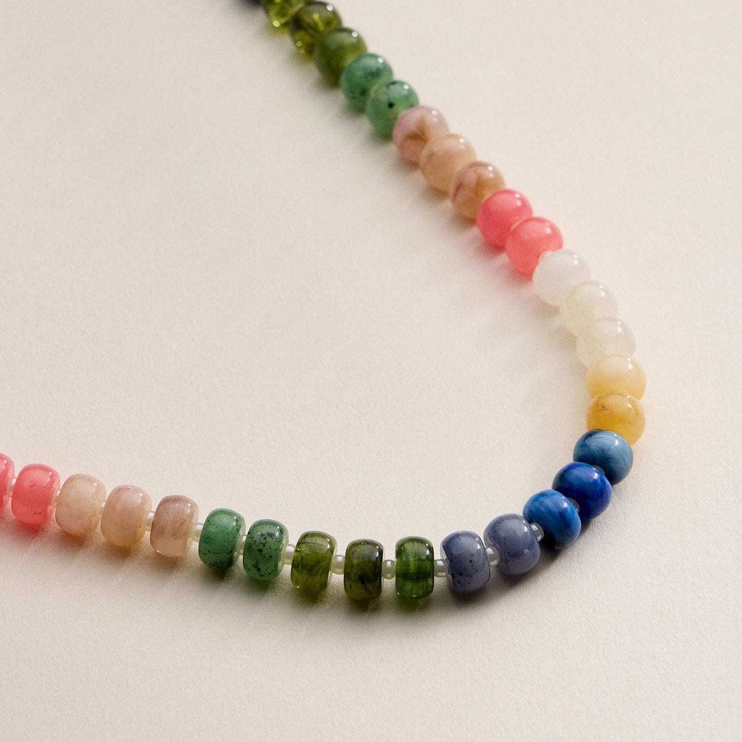 Colorful Beaded Bag Charm with Gold Clasp Trendy Accessory