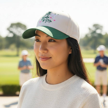 ⛳ Talk Birdie To Me Canvas Hat – Golf Baseball Cap | Queen of the Green Collection