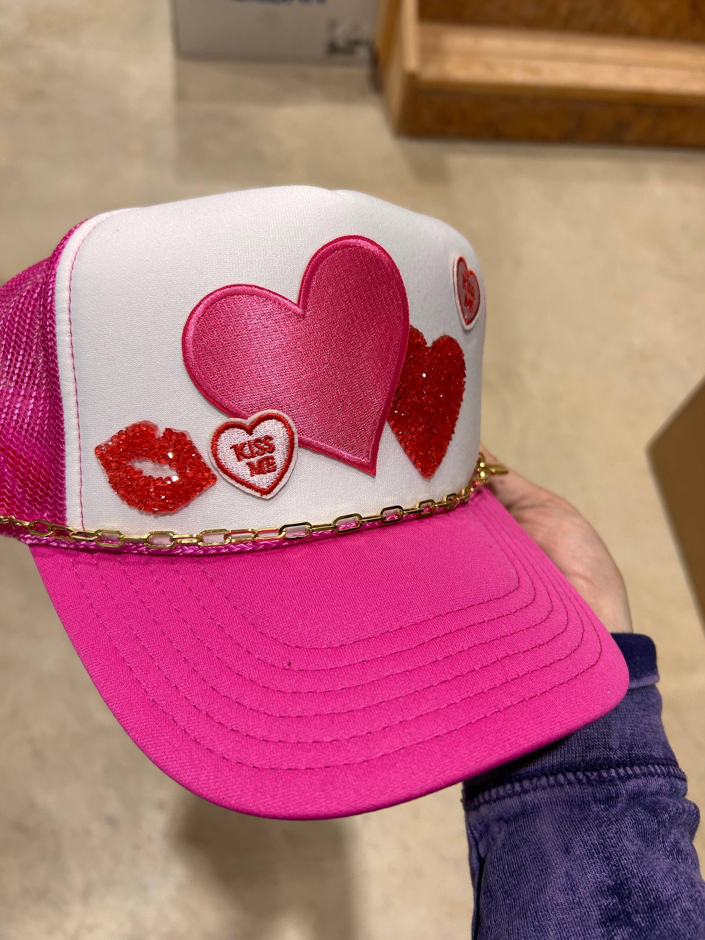 Love Lock Trucker Hat Chain