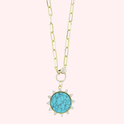 Solar Turquoise Muse Necklace