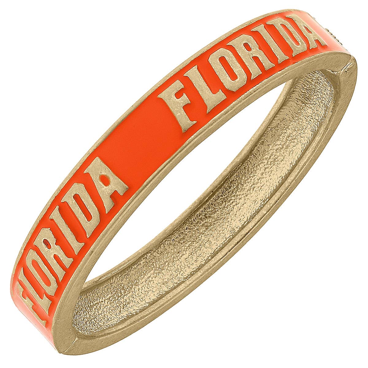 Florida Gators-Inspired Sculpted Enamel Hinge Bangle in Blue