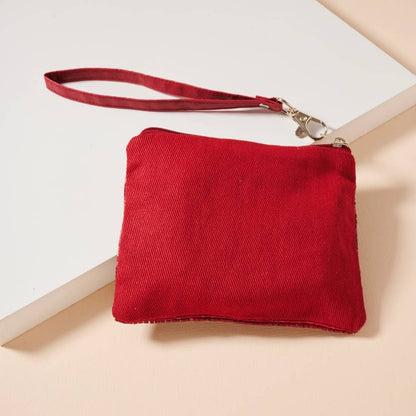 Game Day Stars Seed Beaded Coin Pouch