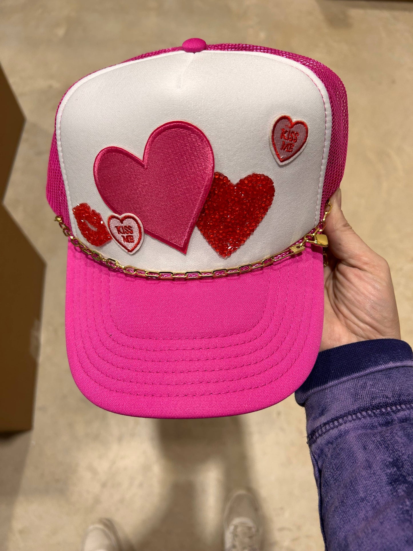 Love Lock Trucker Hat Chain