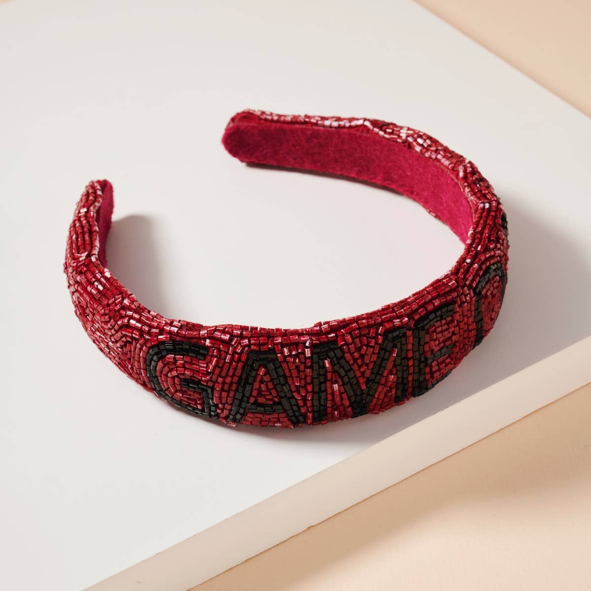 Blue and Orange Game Day Seed Beaded Headband