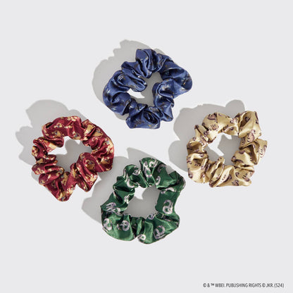 Harry Potter x Kitsch Satin Sleep Scrunchies – 4 Piece Hair Scrunchie Set