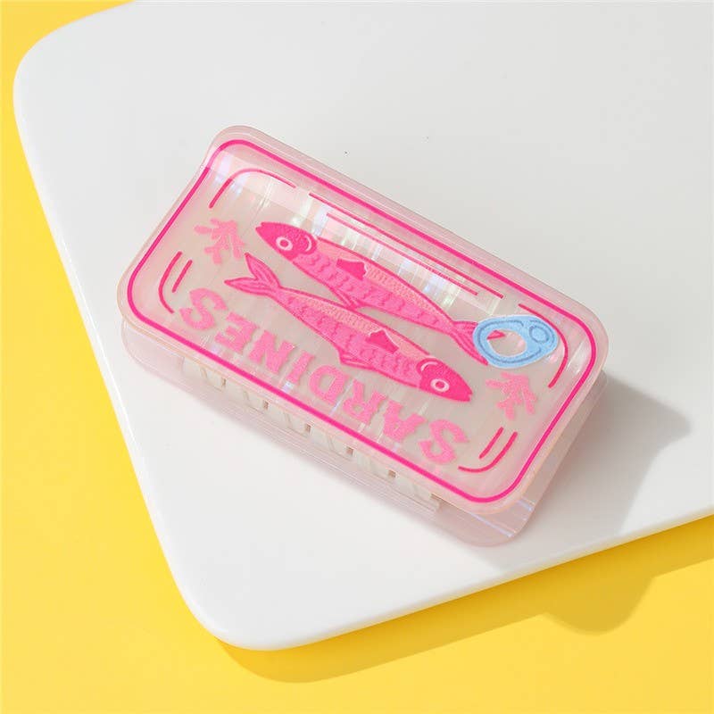 Retro Gourmet Sardine Tin Hair Claw Clip | 40H1097