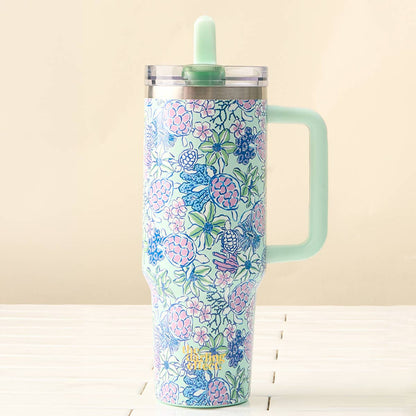 40 oz Lifestyle Flip Straw Tumbler–Coastal Cove