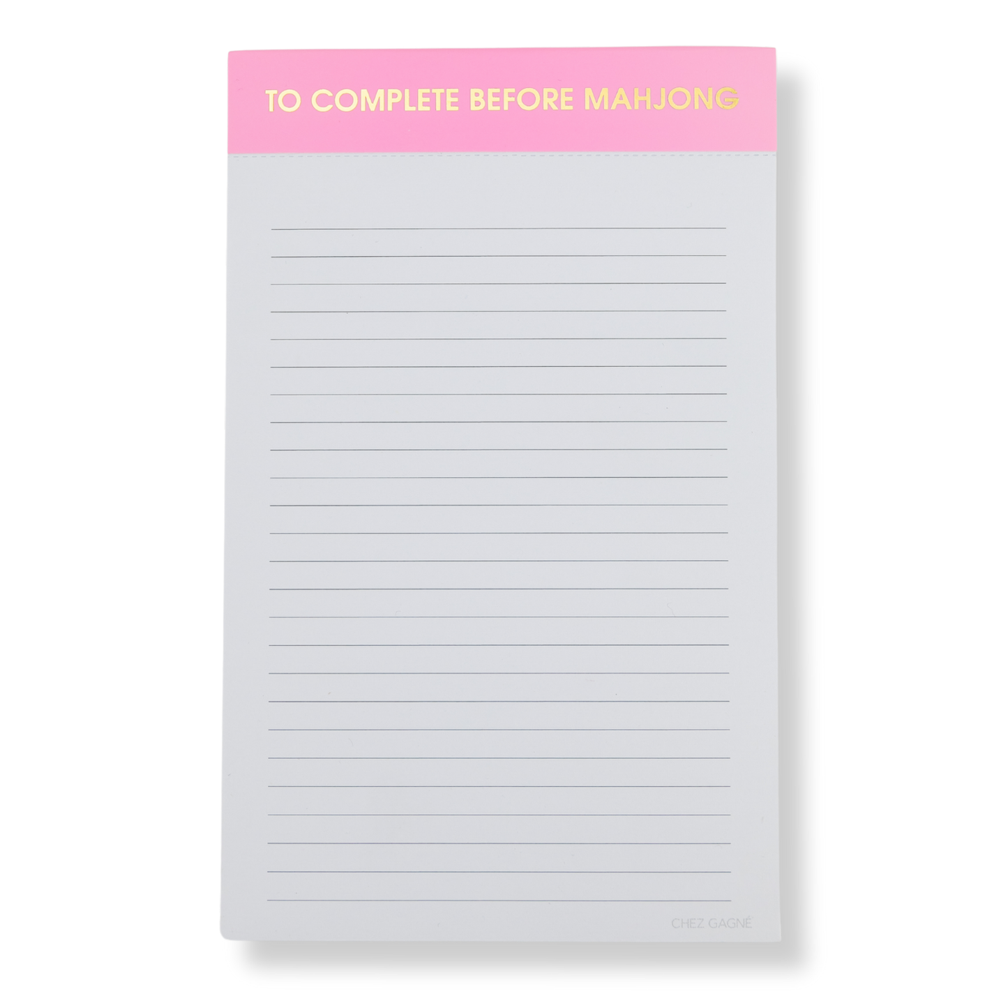 To Complete Before Mahjong - Lined Notepad, Mahjong Gift