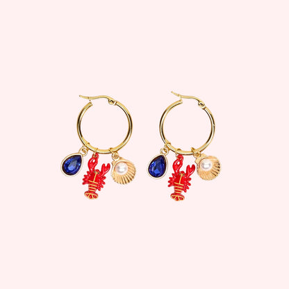 Signature Hoop Earrings–Under the Sea