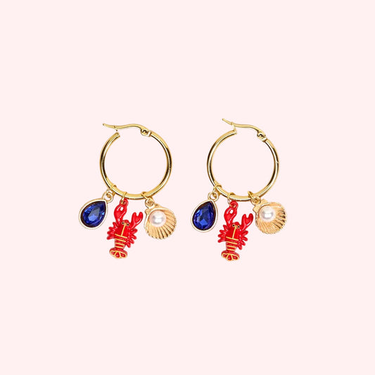 Signature Hoop Earrings–Under the Sea