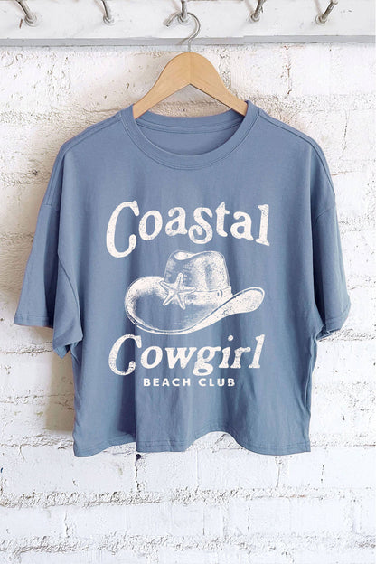 COASTAL COWGIRL GRAPHIC LONG CROP TOP