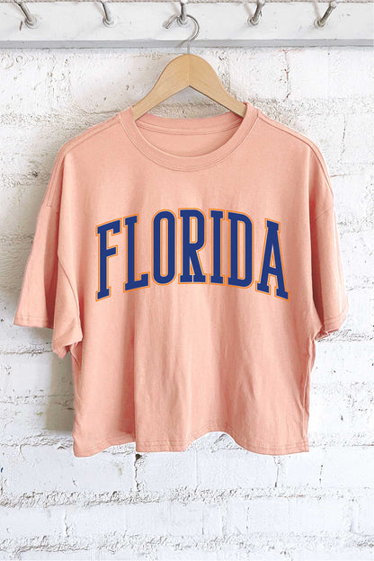 FLORIDA PUFF GRAPHIC LONG CROP TOP