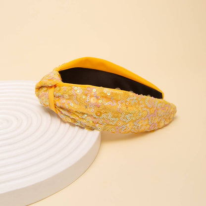 Pastels Sequins Top Knot headband