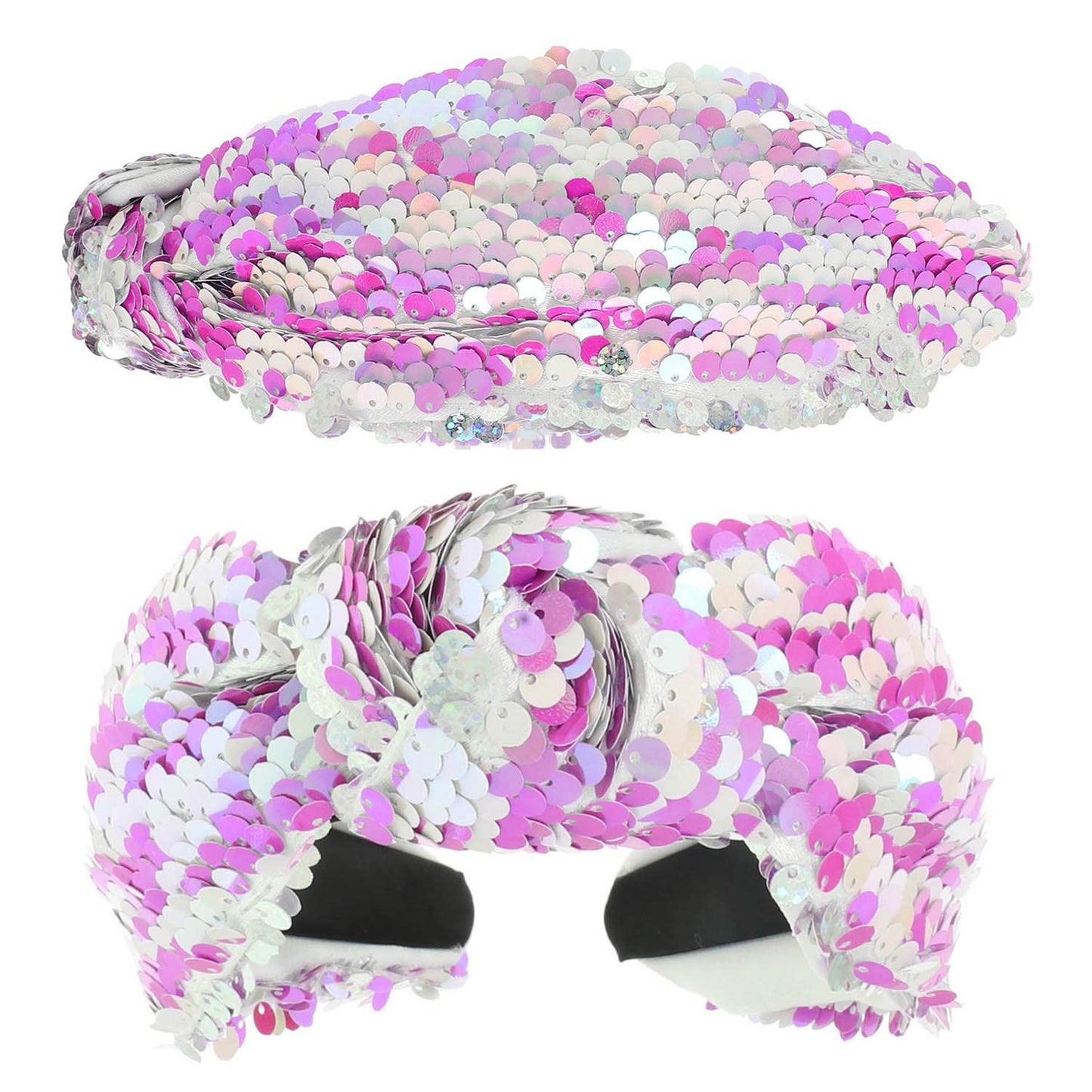 Colorful Multi Theme Colorway Sequin Top Knotted Headband