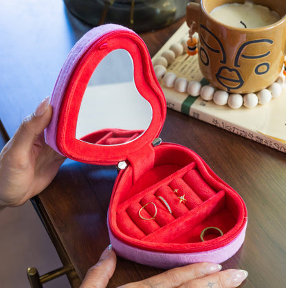 Valentine’s Jewelry Zip Case – Heart Bow Limited Edition