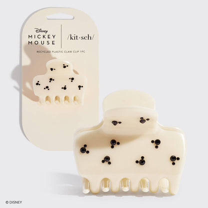 Kitsch x Mickey & Minnie Recycled Puffy Claw Clip – Cream Disney Hair Clip